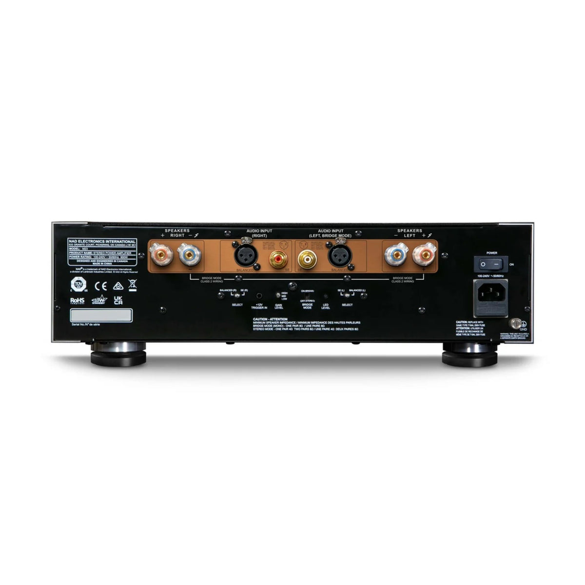 NAD M23 Amplificador de Potencia Estéreo