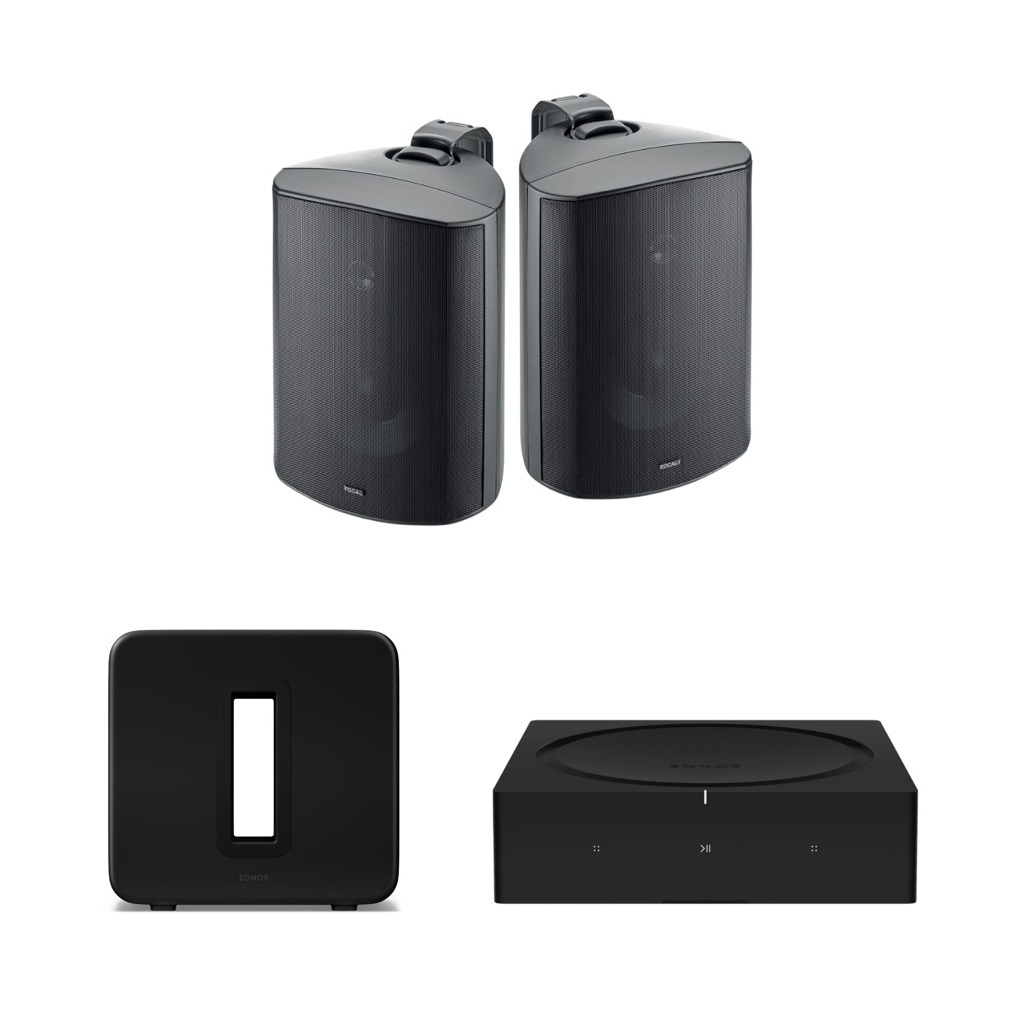 Combo 2.1 Focal 100 OD8 + Sonos Amp + Sonos Sub 4