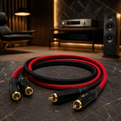 Cable Custom RCA Belden 8412 terminado en hilo