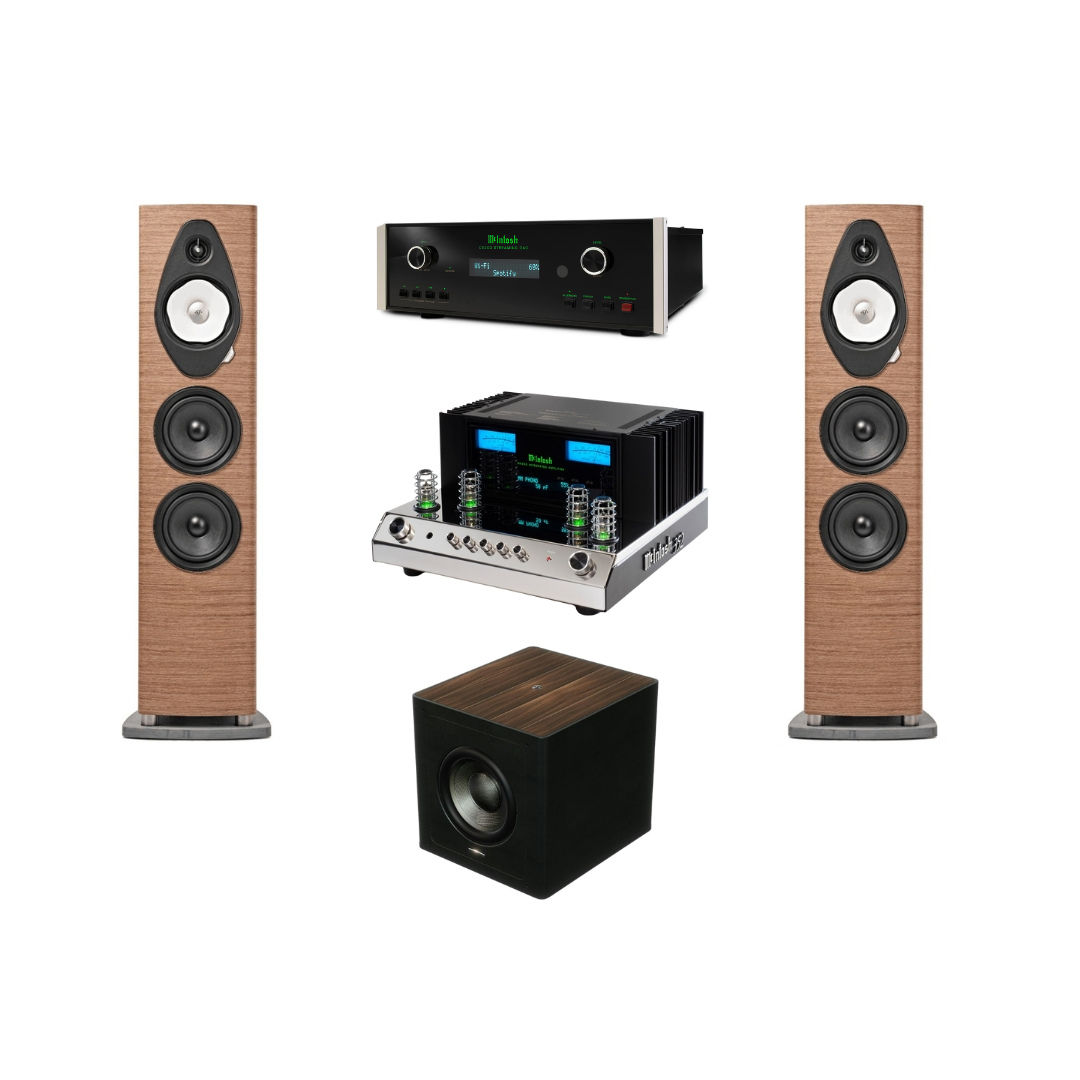 Kit HiFi Sonetto V G2 + McIntosh MA352 + Gravis III + DS200