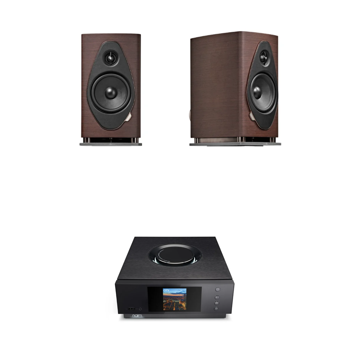 Sonus Faber Sonetto II + Naim Uniti Atom Sistema HiFi