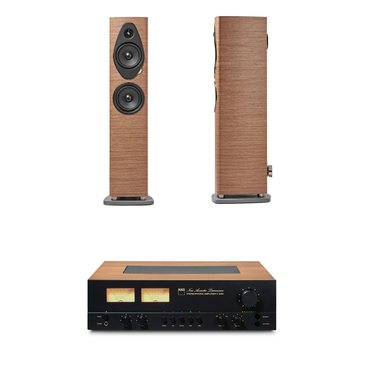 Sonus Faber Sonetto III G2 + NAD C 3050 MDC2 BluOS Sistema HiFi