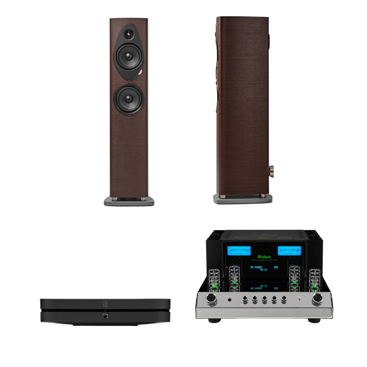 Sonus Faber Sonetto III G2 + McIntosh MA352 + Bluesound Node