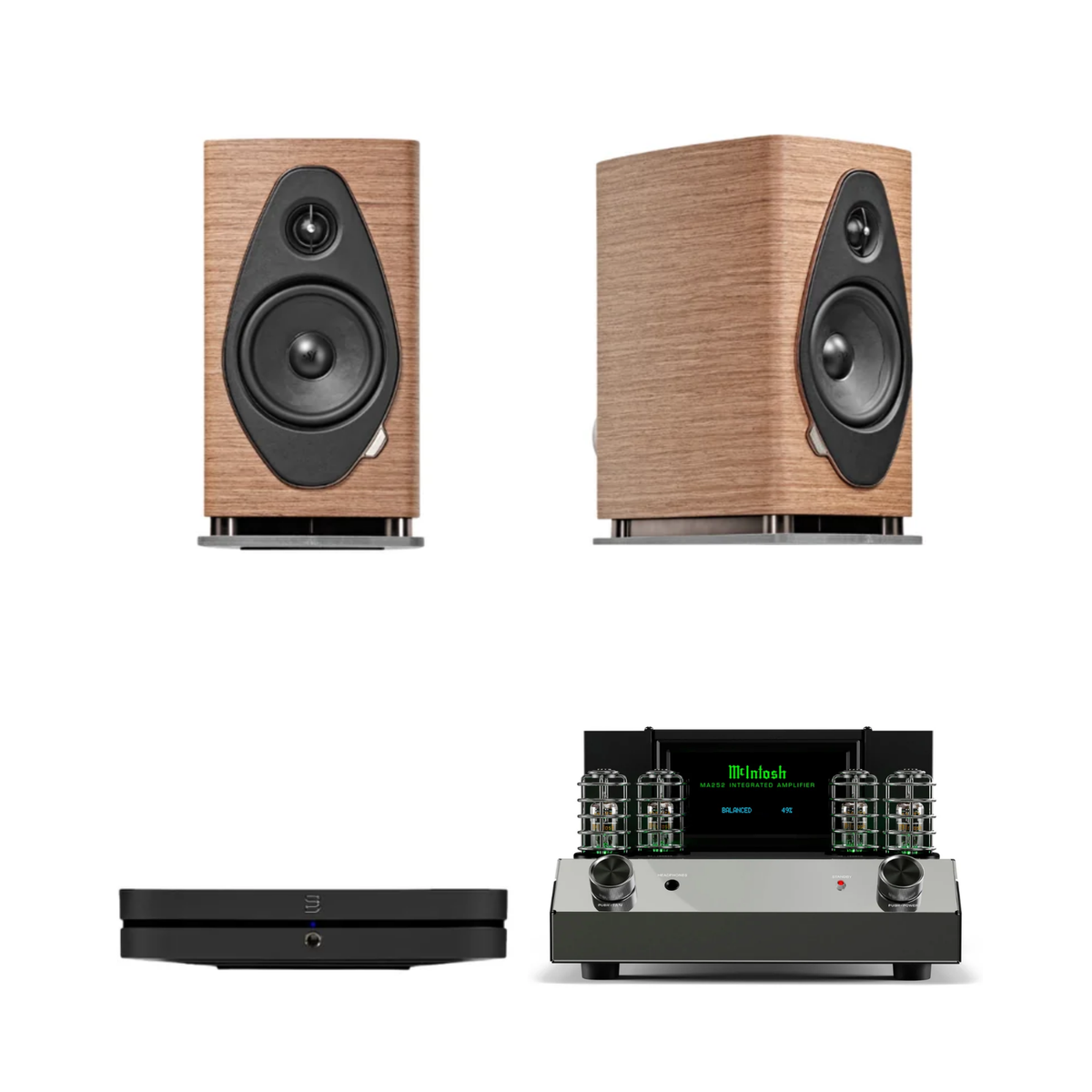 Sonus faber Sonetto II G2 + McIntosh MA252 + Bluesound NODE Sistema HiFi
