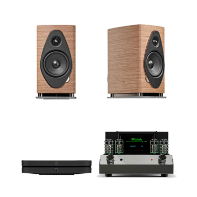 Sonus faber Sonetto II G2 + McIntosh MA252 + Bluesound NODE Sistema HiFi