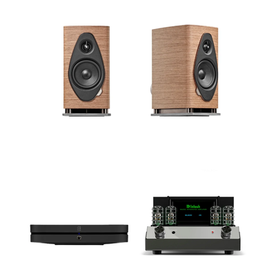 Sonus Faber Sonetto I + McIntosh MA252 + Bluesound Node