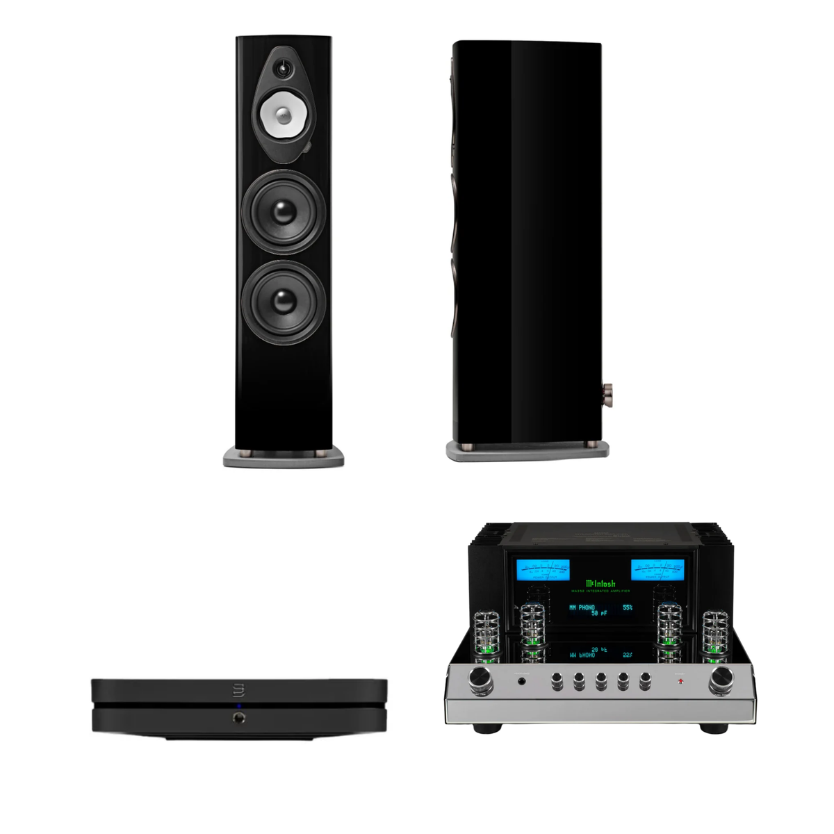 Sonus Faber Sonetto VIII G2 + McIntosh MA352 + Bluesound Node