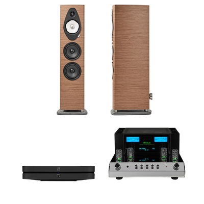 Sonus Faber Sonetto V G2 + McIntosh MA352 + Bluesound Node