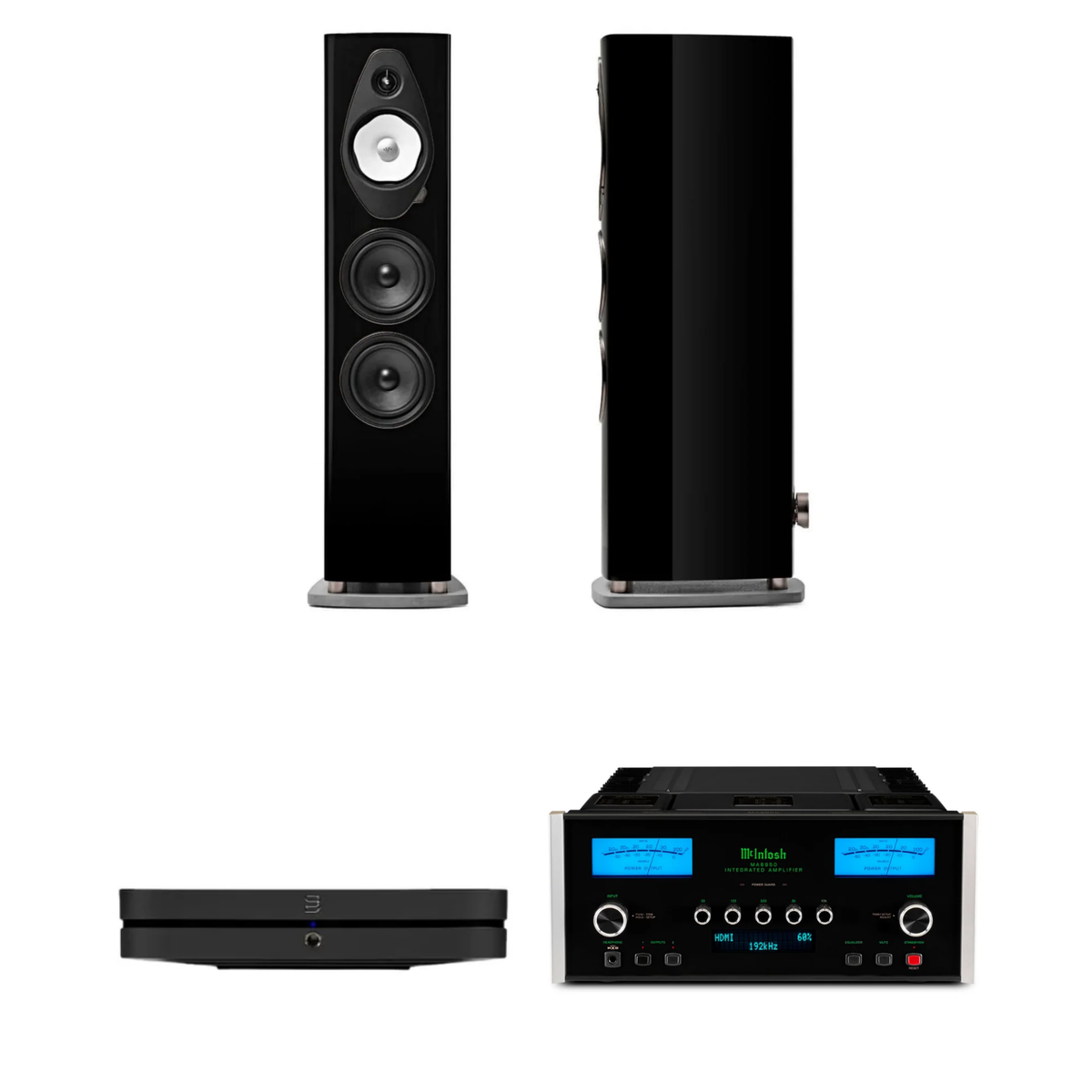 Sonus Faber Sonetto V G2 + McIntosh MA8950 + Bluesound Node