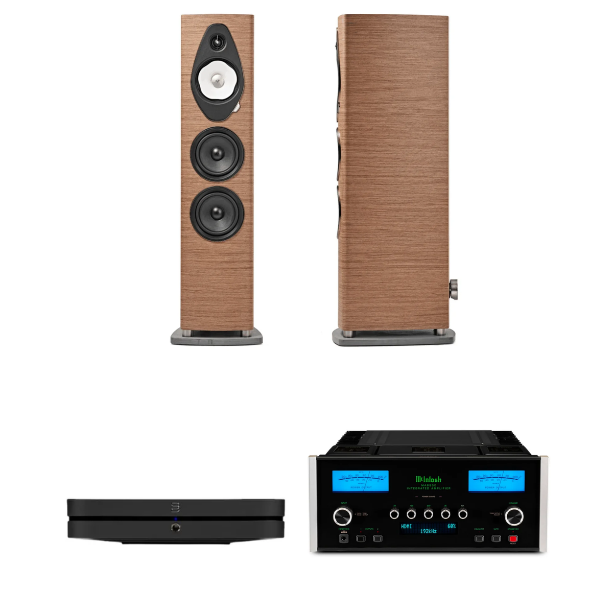 Sonus Faber Sonetto V G2 + McIntosh MA8950 + Bluesound Node