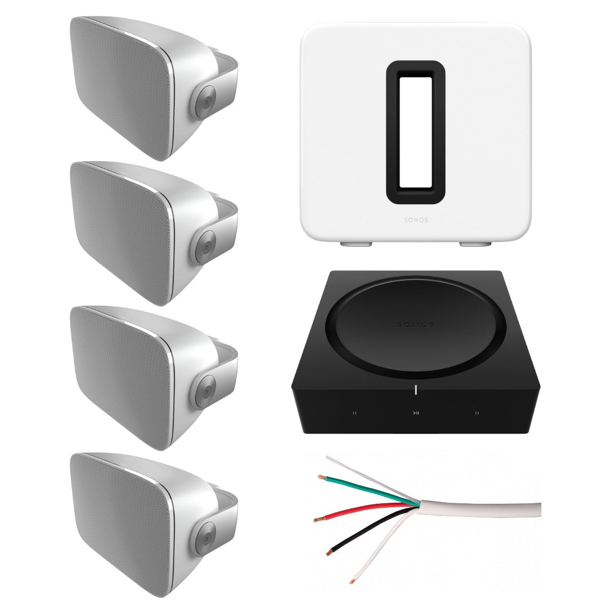 B&W AM1 Terraza Mediana con Subwoofer