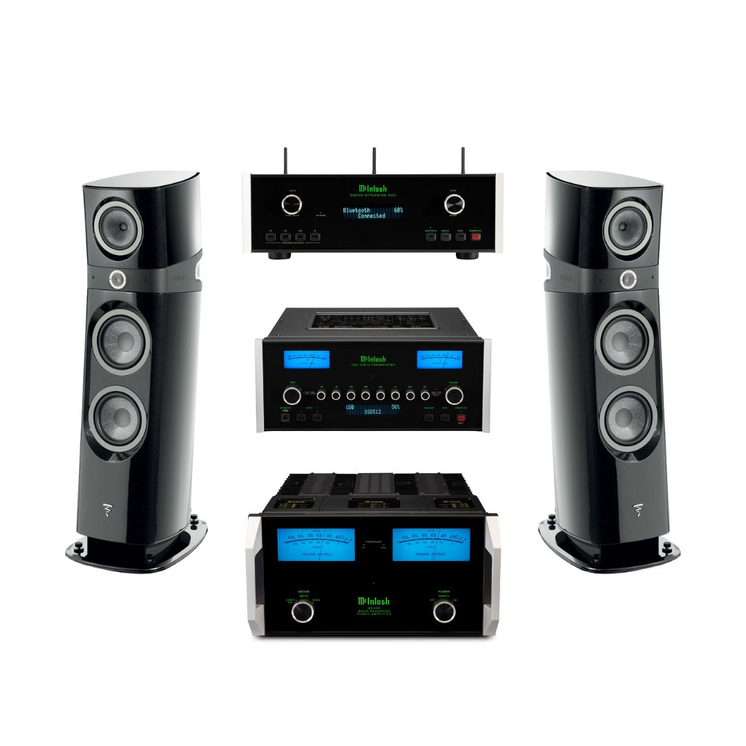 Sopra N3 + Preamplificador C55 + Amplificador MC462 + DS200