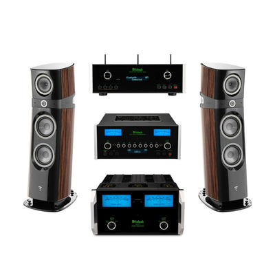Sopra N3 + Preamplificador C55 + Amplificador MC462 + DS200