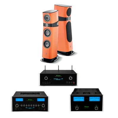 Focal Sopra N°2 + McIntosh DS200 + C55 + MC312 Sistema HiFi High End