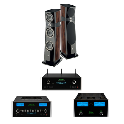 Focal Sopra N°2 + McIntosh DS200 + C55 + MC312 Sistema HiFi High End