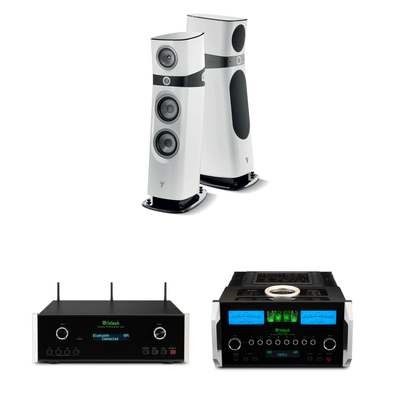Focal Sopra N°3 + McIntosh MA12000 + DS200 Sistema HiFi High End