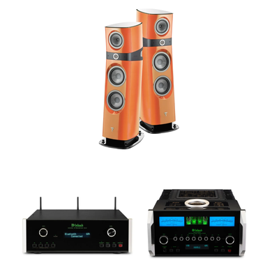 Focal Sopra N°3 + McIntosh MA12000 + DS200 Sistema HiFi High End