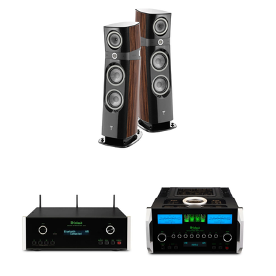 Focal Sopra N°3 + McIntosh MA12000 + DS200 Sistema HiFi High End