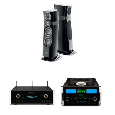 Focal Sopra N°3 + McIntosh MA12000 + DS200 Sistema HiFi High End