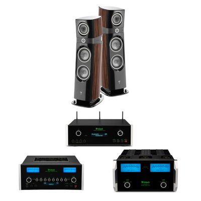 Focal Sopra N°3 + McIntosh C55 + MC462 Sistema HiFi High End