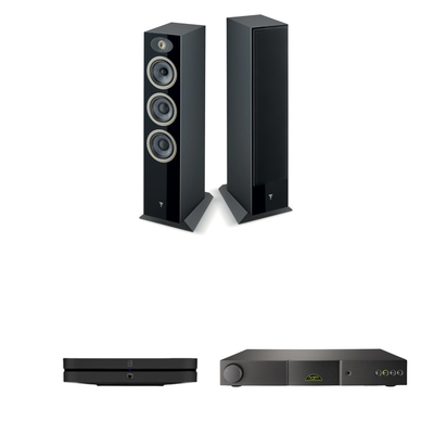 Focal Theva N°3 + Naim NAIT 5si + Bluesound NODE Sistema HiFi