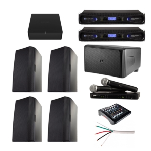 QSC 5" Terraza Grande con Microfonía