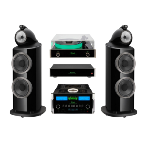 Bowers & Wilkins 801 D4 + Tornamesa MT5 + Amplificador M12000 + Streamer MS500